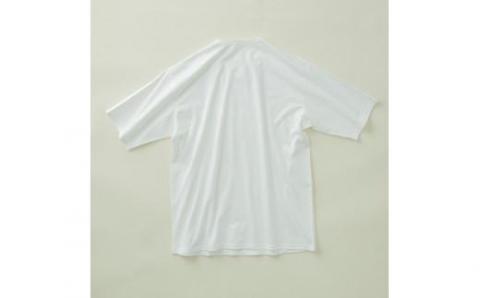 オーガニック　コットン　100%　1枚仕立て　Tシャツ　メンズ　L　半袖　白／ソフトママ　ベビー服メーカーが創る　大人　洋服　ファッション　三重県　大台町