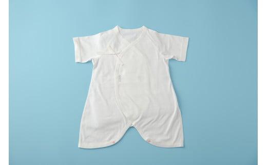 オーガニックコットン 使用 新生児用 ５点セット／ ベビー服 ソフトママ カスタマイズ可能 短肌着 コンビ肌着 肩空きミニオール ２WAYオール スタイ 各1枚 100％ オーガニック生地 ベビー 赤ちゃん ギフト 贈答 出産 お祝い 三重県 大台町 (00102)