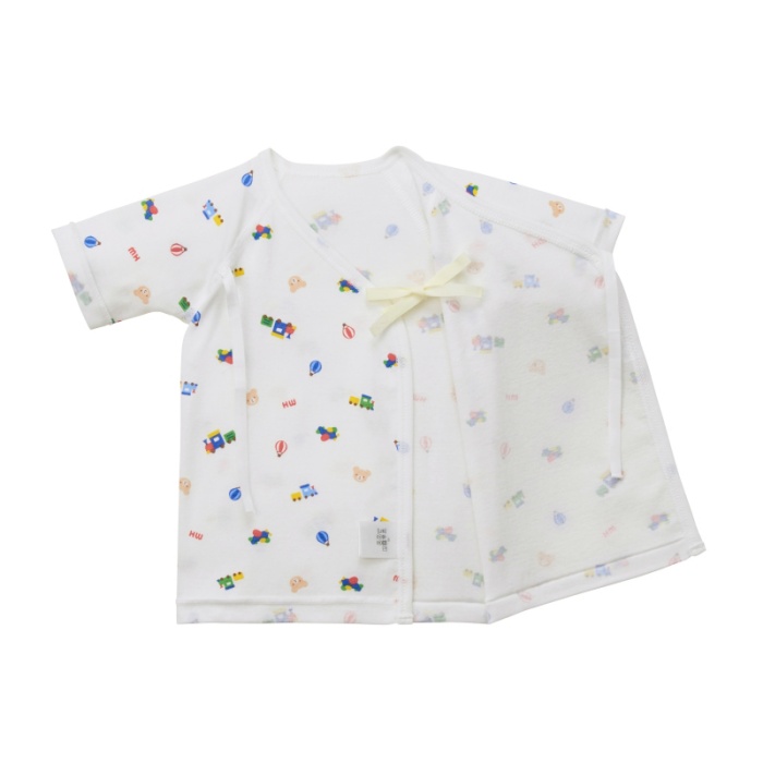 ミキハウス ピュアベールフライス肌着セット（ブルー） / ピュアベール フライス素材 肌着 セット 吸水性 耐久性 日本製 抗菌抗ウイルス加工 ギフト 贈答用 三重県 大台町 (428)