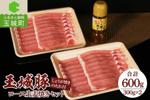 玉城豚ロース生姜焼きセット 600g(300g×2パック)