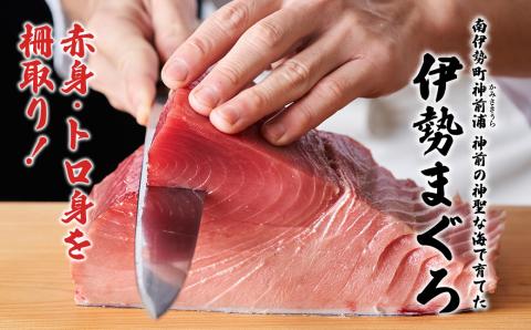 【冷凍】 伊勢 まぐろ 本まぐろ 養殖 赤身 トロ身 計4個 約700g 鮪 お刺身 おさしみ お造り 切り身 マグロ丼 海鮮 本マグロ トロ 三重県産