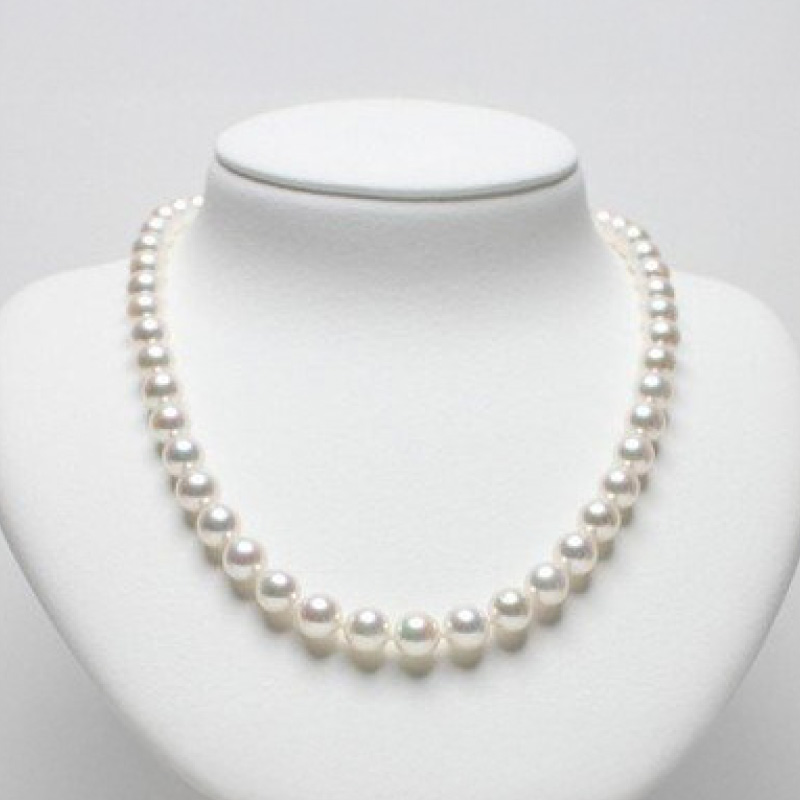 真珠 ネックレス 8.0-8.5mm アコヤ真珠 定番 アクセサリー ファッション ジュエリー akoya パール 高級 プレゼント 贈り物 贈答品 お祝い 誕生日 記念日 冠婚葬祭 慶事 弔事 結婚式 卒業式 入学式 国産 三重県 伊勢 志摩 南伊勢町 / パールハヤシ 定番8～8.5ミリ アコヤ真珠 ネックレス