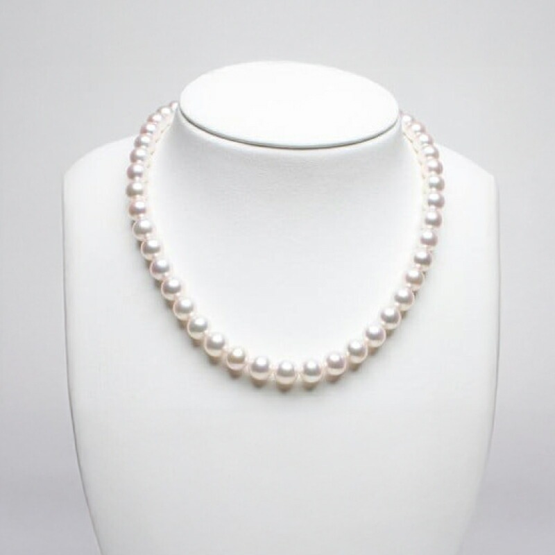 真珠 ネックレス 8.5-9.0mm 大粒 アコヤ真珠 アクセサリー ファッション ジュエリー akoya パール 高級 プレゼント 贈り物 贈答品 お祝い 誕生日 記念日 冠婚葬祭 慶事 弔事 結婚式 卒業式 入学式 国産 三重県 伊勢 志摩 南伊勢町 / パールハヤシ 大粒 8.5～9ミリ アコヤ真珠 ネックレス
