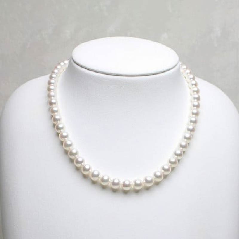 真珠 ネックレス 7.5-8.0mm アコヤ真珠 アクセサリー ファッション ジュエリー akoya パール フォーマル カジュアル プレゼント ギフト 贈り物 贈答品 お祝い 誕生日 記念日 冠婚葬祭 慶事 弔事 結婚式 卒業式 入学式 国産 三重県 伊勢 志摩 南伊勢町 / パールハヤシ 7.5-8ミリ アコヤ真珠 ネックレス