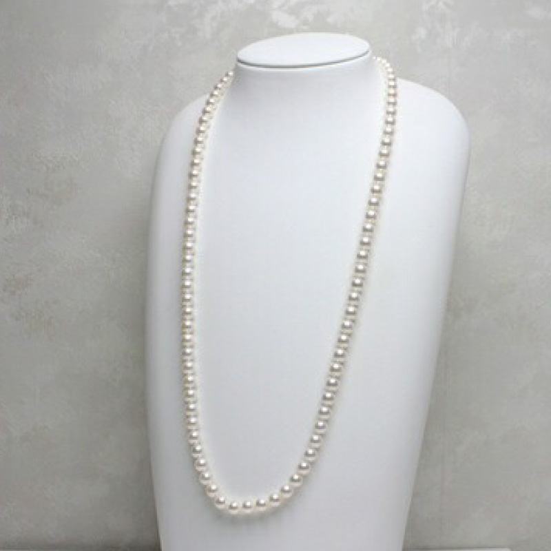 真珠 ロングネックレス 7.5-8.0mm アコヤ真珠 アクセサリー ネックレス ファッション ジュエリー akoya パール 高級 プレゼント 贈り物 贈答品 お祝い 誕生日 記念日 冠婚葬祭 慶事 結婚式 卒業式 入学式 国産 三重県 伊勢 志摩 南伊勢町 / パールハヤシ 7.5-8ミリ アコヤ真珠 ロングネックレス 「オペラ」