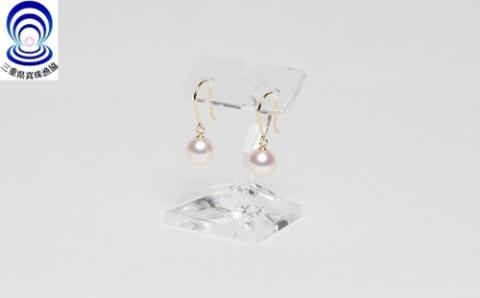 三重ブランド　アコヤ真珠　7.0ミリ～7.5ミリ　フックピアス　K18YG／パール　アクセサリー　南伊勢町　伊勢志摩