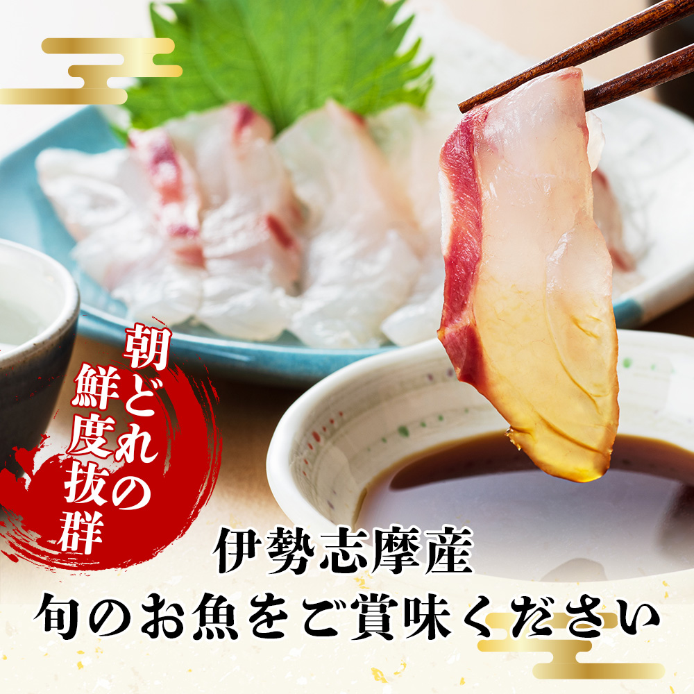 （冷蔵） お刺身 おまかせ セット ２ ～ ３種 約 500ｇ 城水産 朝どれ 刺身 刺し身 鯛 タイ 鰤 ブリ 鮪 マグロ 平昌 ヒラマサ 勘八 カンパチ シマアジ ヒラメ 新鮮 魚介 海鮮 海 産地直送 国産 三重 南伊勢 伊勢志摩
