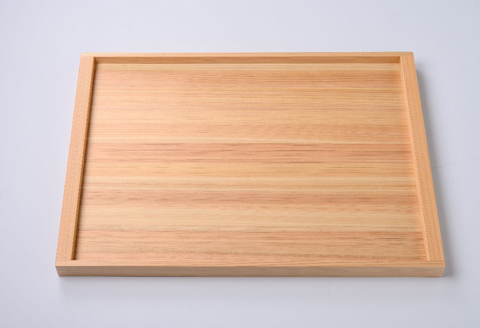 ウッドメイクキタムラ「尾鷲ヒノキのトレイ(L)」