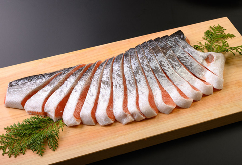鮭問屋【塩銀鮭】切身〈約１kg〉