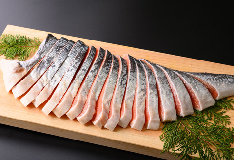 鮭問屋　熟成だし銀鮭切身〈約1.4kg〉