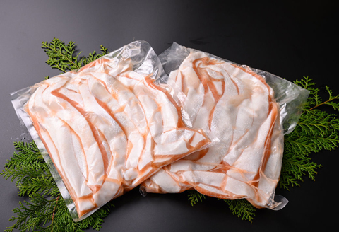 鮭問屋　大トロアトランティックサーモン〈約１kg×2袋〉