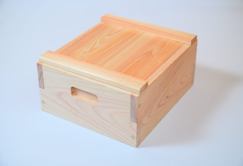 木に触れて遊ぼう！尾鷲ヒノキの「積み木ブロック」（木箱入）