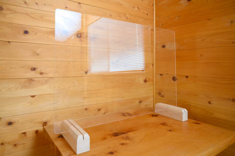 尾鷲ヒノキ台の「卓上パーテーション」