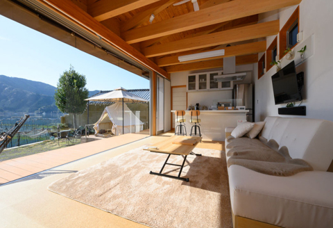 一棟貸しの浜辺の宿「窮楽通楽 宿泊割引券」