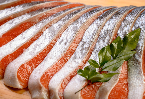 鮭問屋【塩銀鮭】切身〈約１kg〉