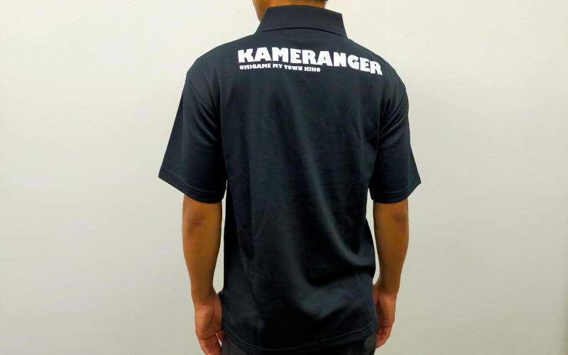 【紀宝町オリジナルデザイン】カメレンジャー アクティブポロシャツ【Lサイズ】【mrm001-3】
