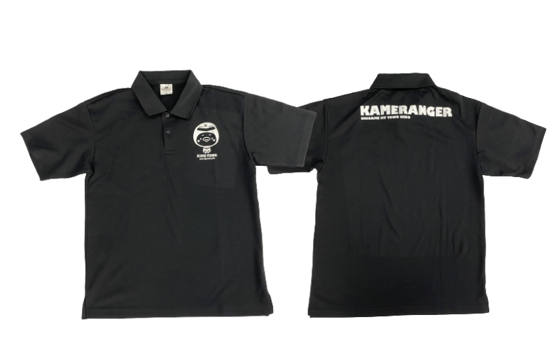 【紀宝町オリジナルデザイン】カメレンジャー アクティブポロシャツ【Lサイズ】【mrm001-3】