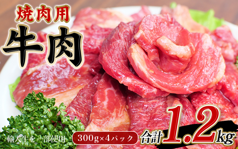 牛タレ仕込味付焼肉 300g×4パック 合計1.2kg【冷凍】 / 肉 牛肉 牛 小分け 味 焼き肉 焼肉【tnk204】