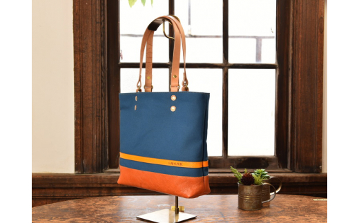 ハンドメイド　八幡帆布鞄トートバッグ・名入れ可能　Mサ