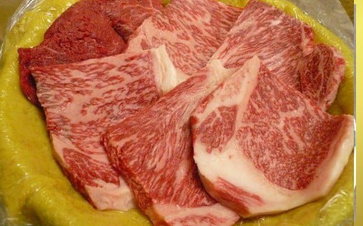 【カネ吉山本】牛肉味噌漬/特選近江牛 タル詰め 5～6枚入り