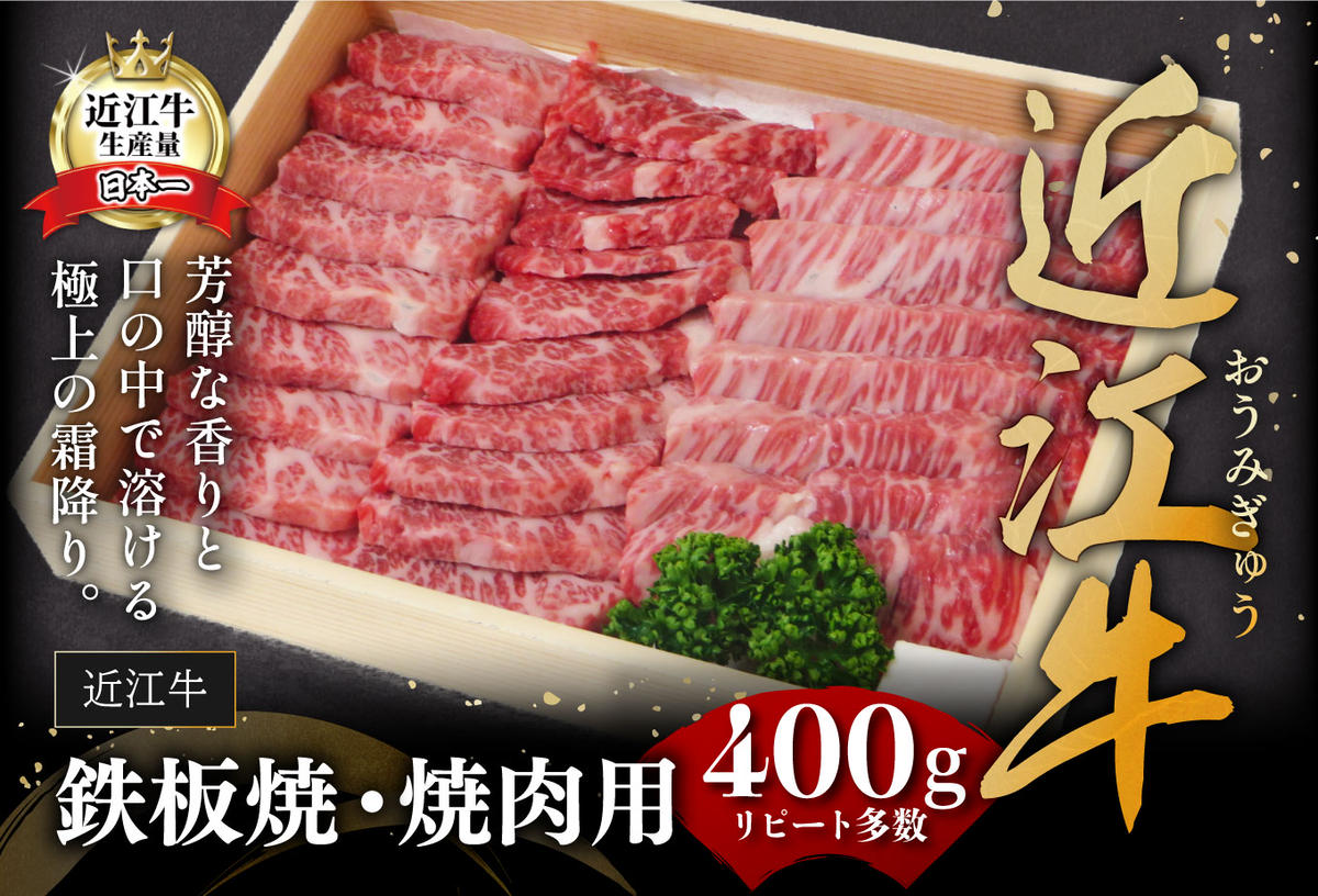【近江牛　毛利志満】近江牛　鉄板焼・焼肉用【400ｇ】【S0