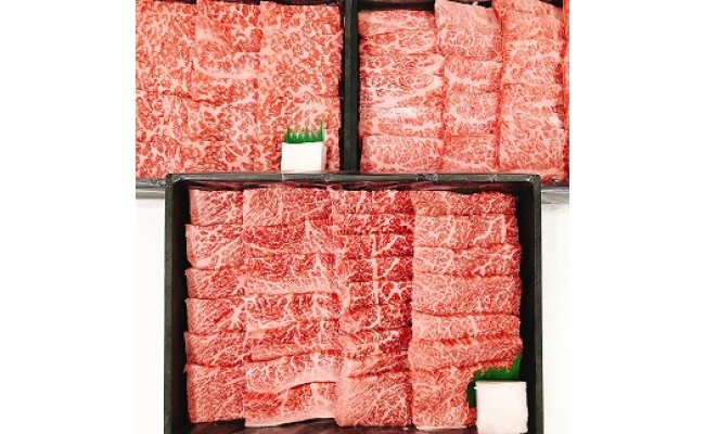 【4等級以上】特選 近江牛焼肉食べ比べセット【1.5kg（肩ロ