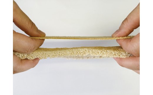 吸放湿性に優れたヘチマ100％の靴の中敷き「ラファス・イ