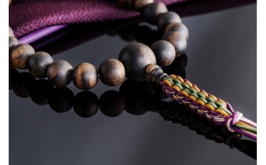 1400年の歴史を誇る近江の数珠職人が手掛けた 男性用 黒柿