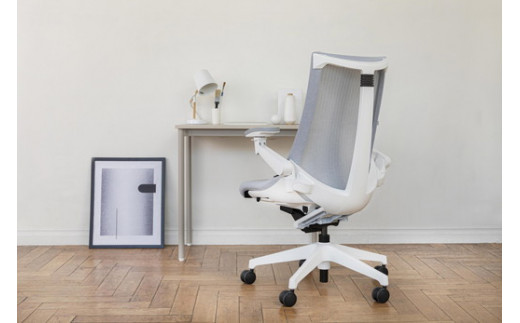 イトーキ アクトチェア ホワイト×ホワイトグレー オフィス