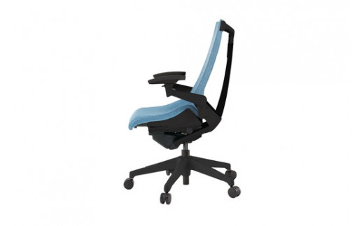 イトーキ アクトチェア ブラック×ダックブルー オフィスチ