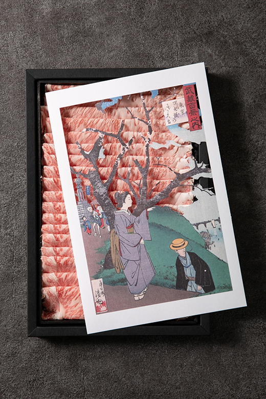 Art Beef Gallery『東京隅田堤のさくら』近江牛A5ランクサーロ