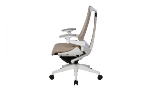 イトーキ アクトチェア ホワイト×グレイッシュブラウン オ