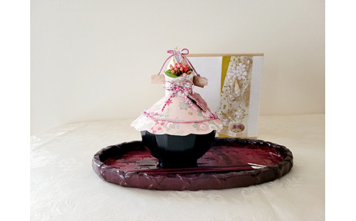 華姫(登録商標) 近江麻布使用 伝統工芸和紙人形の食器等装