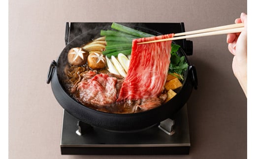 【カネ吉山本】近江牛【寿】すき焼き4種2段重【Y138W】