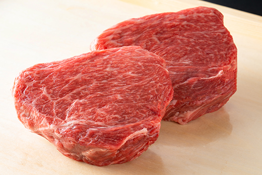 【寛閑観】近江牛　赤身ステーキ130ｇ×2枚（ランプ・イチ