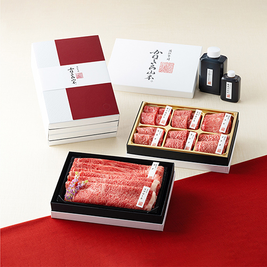 【カネ吉山本】近江牛【琵琶】すき焼き2種・焼肉6種盛り合