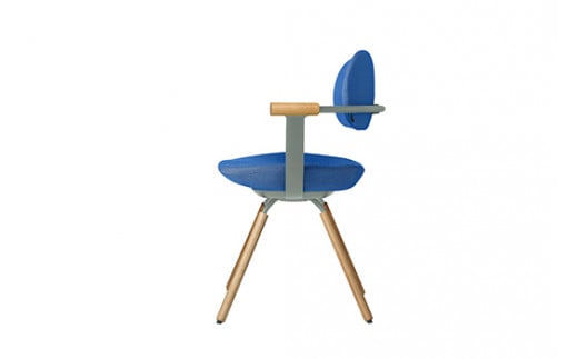 イトーキ『バーテブラ03』4本脚 回転座面 木製脚 KC張地：オ