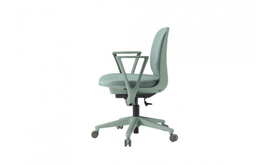 イトーキ『トルテＵ』 ロータイプ 肘付き ナイロンキャス