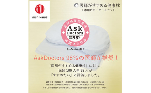 【 nishikawa/西川 】New 医師がすすめる健康枕 もっと横楽寝 