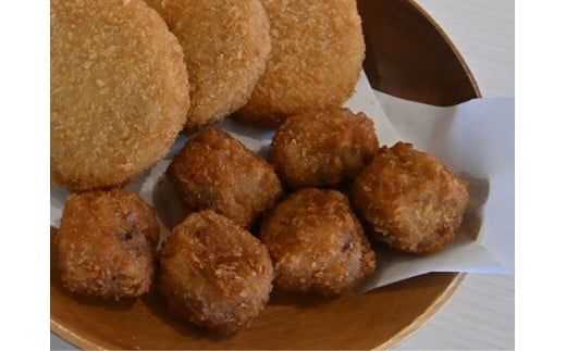 近江牛コロッケ（80ｇ×10個）・近江牛ボールメンチカツ（17