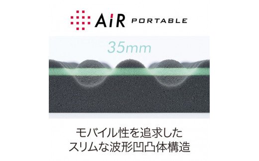 【西川】[エアーポータブル]モバイルマットスリム【P225W】
