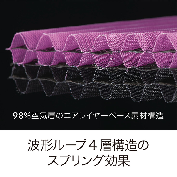 【西川】[西川エアーレイヤー98]クッションシート/ベーシッ