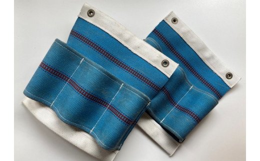 消防ホースアップサイクル【バケツ型バッグNEW】青ベース