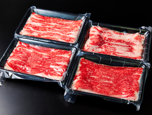 【定期便】全6回　A5 近江牛切り落とし食べ比べ 　250ｇ×4ｐ