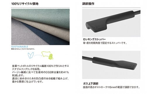 イトーキ『トルテＵ』 ロータイプ 肘付き ナイロンキャス