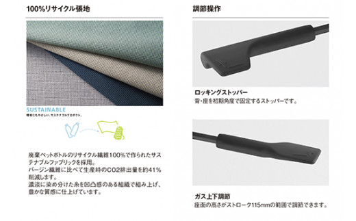 イトーキ『トルテＵ』 ロータイプ 肘付き ナイロンキャス