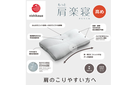 【 nishikawa/西川 】New 医師がすすめる健康枕 もっと肩楽寝 