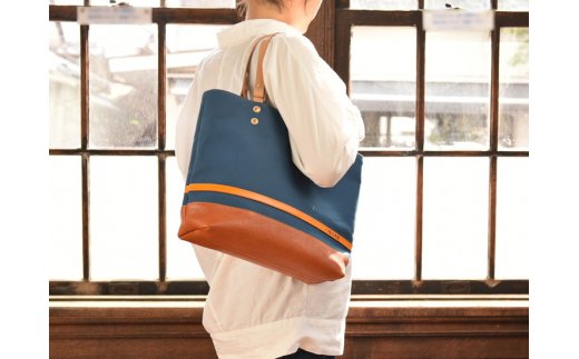 ハンドメイド　八幡帆布鞄トートバッグ・名入れ可能　Lサ