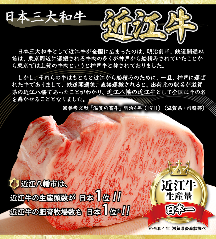 【総本家　肉のあさの】５等級近江牛カットステーキ（も
