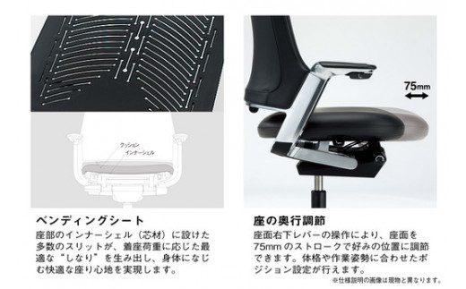 イトーキ レオニスチェア ブラック【LEONIS / 革張り・レザー